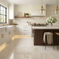 Beige Spanishcrema Marfil *Select Marble Polished 12 x 24 x 1/2 Beveled Tile 12x24 — Kitchen floor