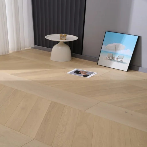 Bella Euro Oak 5x25.2 Chevron Premium Select 4mm Engineered Hardwood Flooring