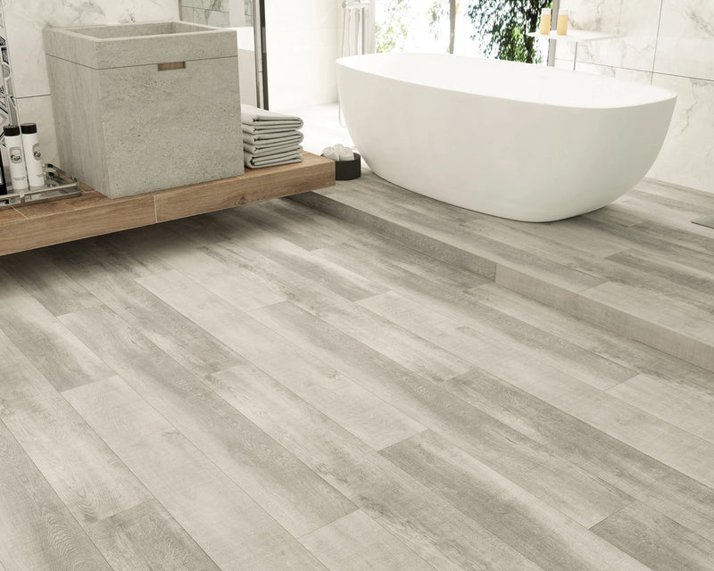 Bellator Arctic Fog 9x60 EIR Painted V-Groove 20mil SPC Vinyl Flooring