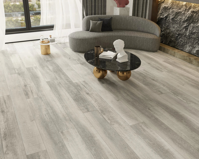 Bellator Arctic Fog 9x60 EIR Painted V-Groove 20mil SPC Vinyl Flooring