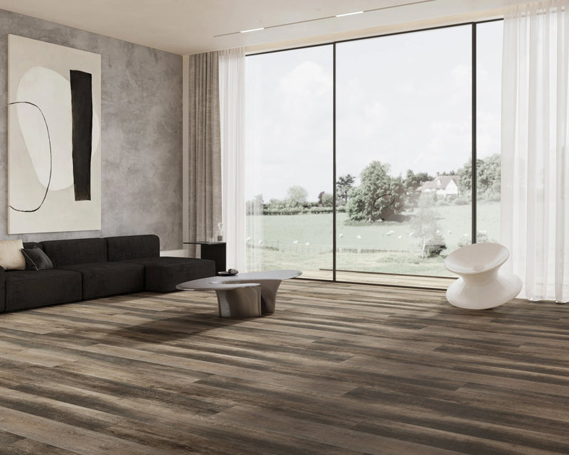 Bellator Bespoke Sepia 9x60 EIR Painted V-Groove 20mil SPC Vinyl Flooring