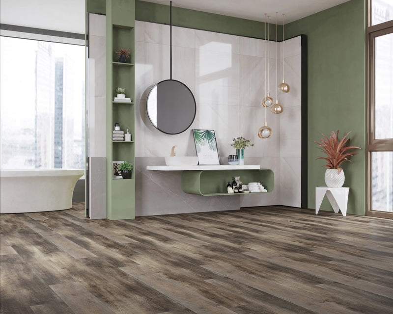 Bellator Loft Umber 9x60 EIR Painted V-Groove 20mil SPC Vinyl Flooring