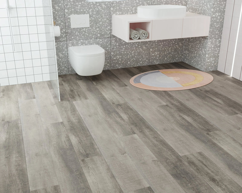 Bellator Revel Asphalt 9x60 EIR Painted V-Groove 20mil SPC Vinyl Flooring