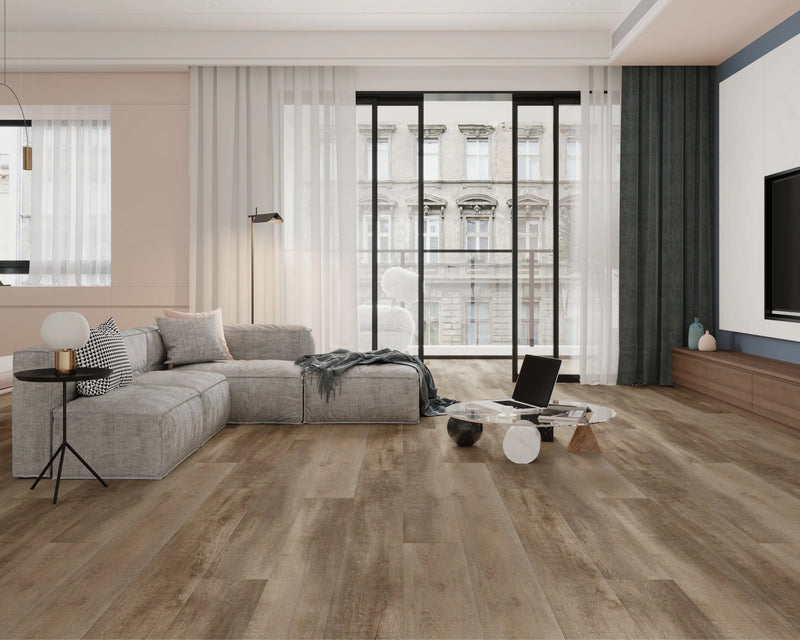 Bellator Kala Oak 9x60 EIR Painted V-Groove 20mil SPC Vinyl Flooring
