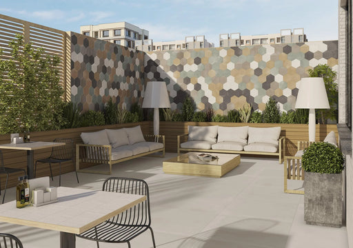 Berlin Exa Terra 8.5x9.8 Hexagon Matte Ceramic Tile