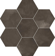 Berlin Exa Graphite 8.5x9.8 Hexagon Matte Ceramic Tile