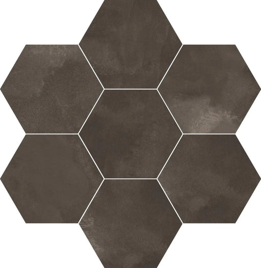 Berlin Exa Graphite 8.5x9.8 Hexagon Matte Ceramic Tile
