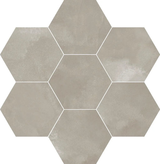 Berlin Exa Grey 8.5x9.8 Hexagon Matte Ceramic Tile