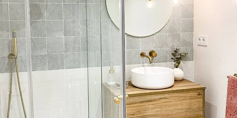 Berlin Trazos Aquamar 5.8x5.8 Matte Porcelain Tile