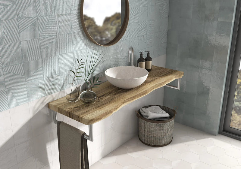 Berlin Exa Bone 8.5x9.8 Hexagon Matte Ceramic Tile