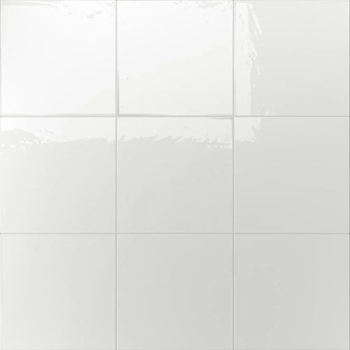 Berlin White 5.8x5.8 Glossy Ceramic Tile