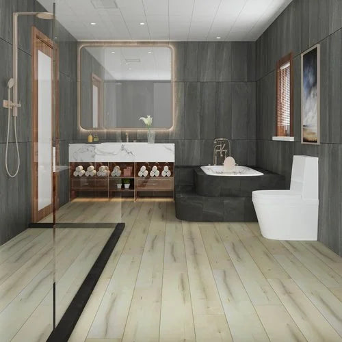 Bermuda Mineral White 7x48 EIR Micro-Bevel 20mil WPC Vinyl Flooring