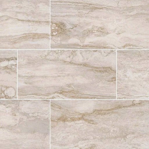 Bernini Bianco 12x24 Matte Porcelain Marble Look Tile