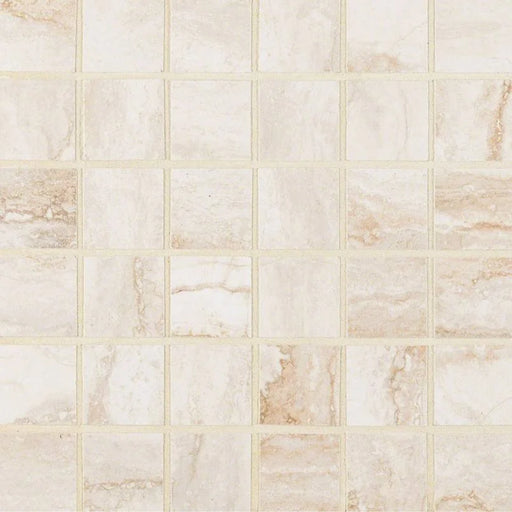 Bernini Bianco 2x2 Matte Porcelain Marble Look Mosaic Tile