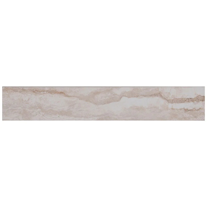 Bernini Bianco 3x18 Bullnose Matte Porcelain Tile Marble Look Trim