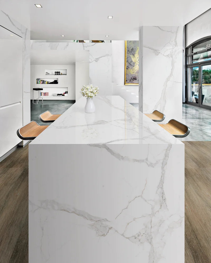 Bianco Calac Print B 60x126 Polished Porcelain Slab
