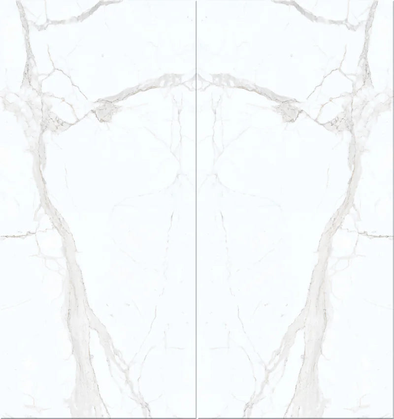 Bianco Calac Print B 60x126 Polished Porcelain Slab