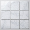 Bianco Carrara 12x12 Polished Marble Tile close-up