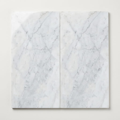 Bianco Carrara 12x24 Polished Marble Tile close-up