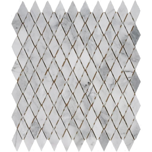 Bianco Carrara Honed 3/4x12 Dome Liner Marble Trim