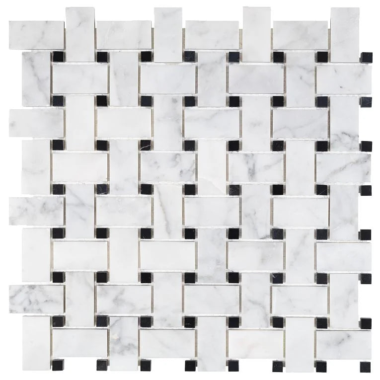 Bianco Carrara 12x12 Honed Marble Tile