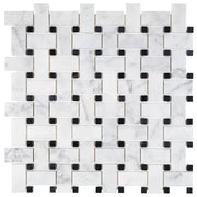 Bianco Carrara Penny Round Polished Marble Mosaic