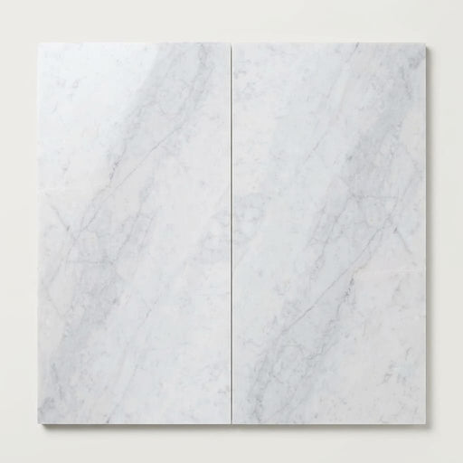 Bianco Carrara 24x48 Polished Marble Tile close-up