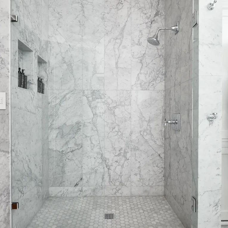 Bianco Carrara 24x48 Polished Marble Tile