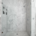 Bianco Carrara 2x2 Hexagon Honed Mesh Marble Mosaic