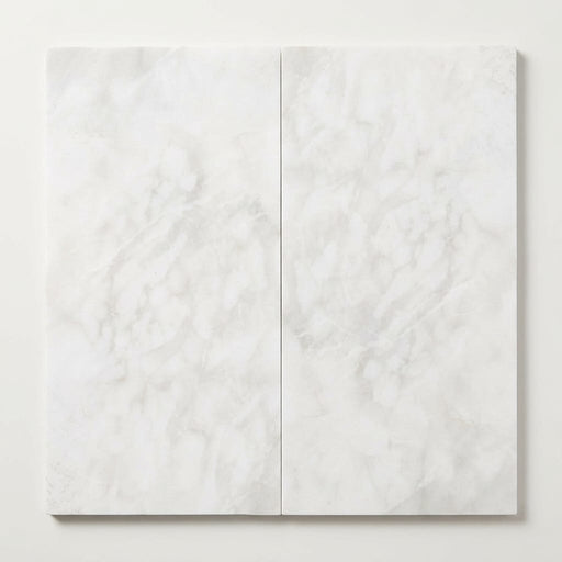Bianco Congelato Marble 12x24 Leathered Dolomite Tile close-up