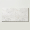 Bianco Congelato Marble 24x24 Leathered Dolomite Tile close-up