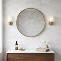 Bianco Congelato Marble 3x6 Leathered Dolomite Tile — Bathroom wall