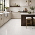 Bianco Dolomite 12x24 Polished Marble Tile — Kitchen floor