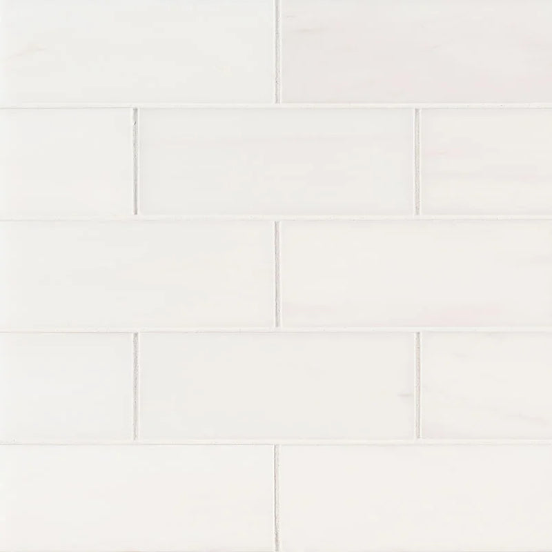 Bianco Dolomite 3x6 Polished Marble Subway Tile