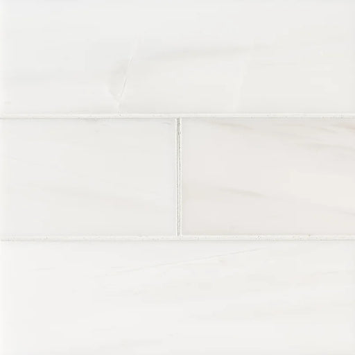 Bianco Dolomite 4x12 Polished Marble Subway Tile