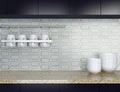 Bianco Dolomite Pavilion Picket Polished Pattern 0.38 Inch Marble Mosaic Tile