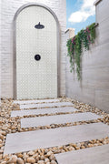 Bianco Gridwork Polished Pattern Marble Mosaic Tile