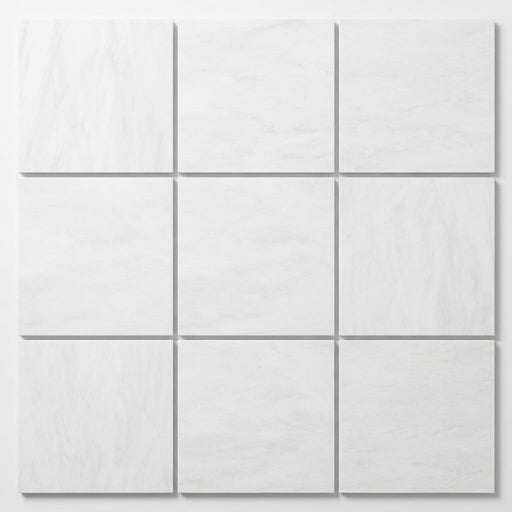 Bianco Dolomiti (White Dolomite) 12x12 Honed Tile close-up