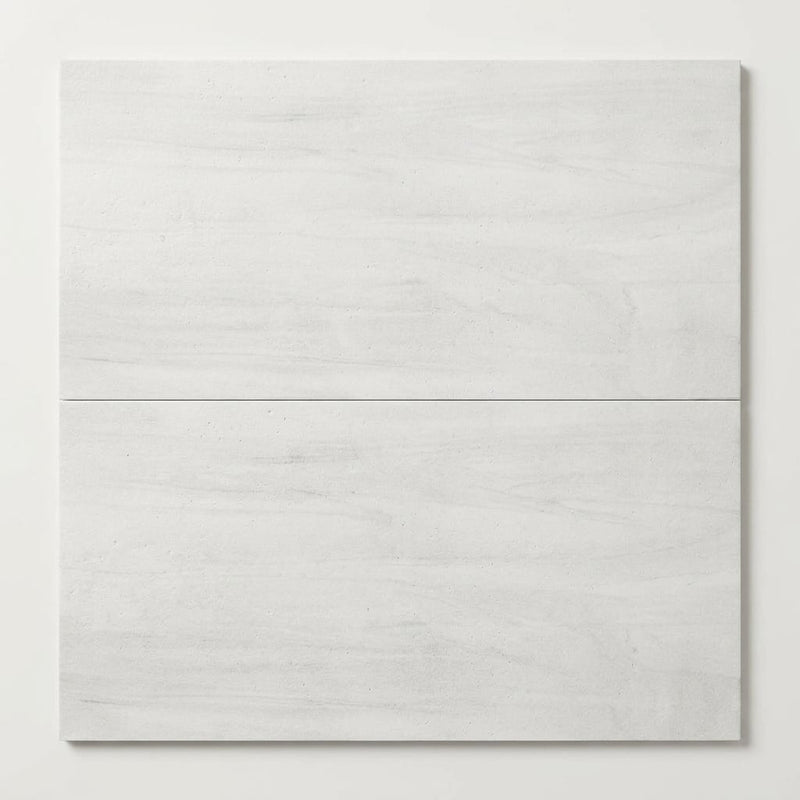 Bianco Dolomiti (White Dolomite) 12x24 Honed Tile close-up