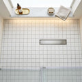 Bianco Dolomiti (White Dolomite) 2x2 Honed Mosaic — Bathroom shower floor