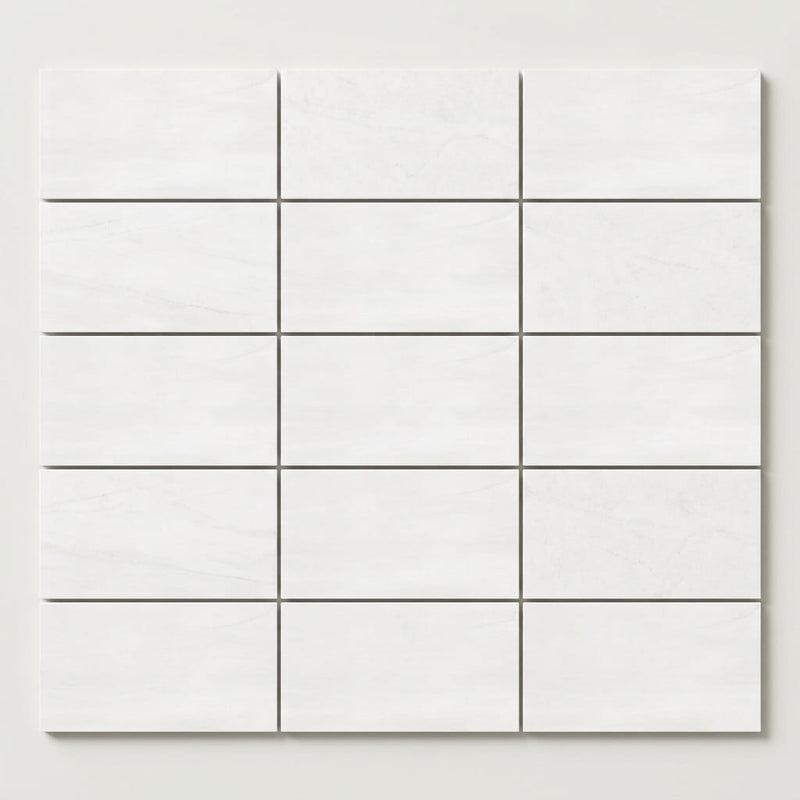 Bianco Dolomiti (White Dolomite) 3x6 Honed Tile close-up