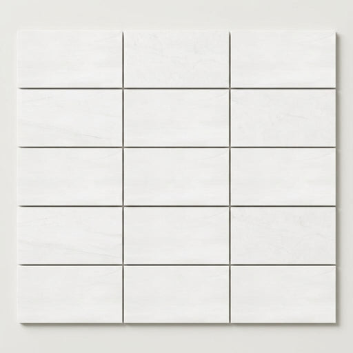 Bianco Dolomiti (White Dolomite) 3x6 Honed Tile close-up
