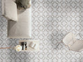 Bianco Quatrefoil Polished Pattern 0.38 Inch Marble Mosaic Tile