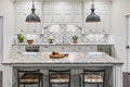 Bianco Quatrefoil Polished Pattern 0.38 Inch Marble Mosaic Tile