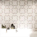 Bianco Quatrefoil Polished Pattern 0.38 Inch Marble Mosaic Tile