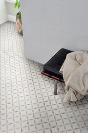 Bianco Starlite Polished Pattern 0.38 Inch Marble Mosaic Tile