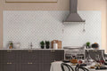 Bianco Starlite Polished Pattern 0.38 Inch Marble Mosaic Tile