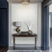 Bianco Starlite Polished Pattern 0.38 Inch Marble Mosaic Tile