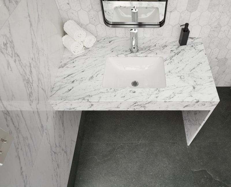 Bianco Venatino 12x24 Honed Marble Tile