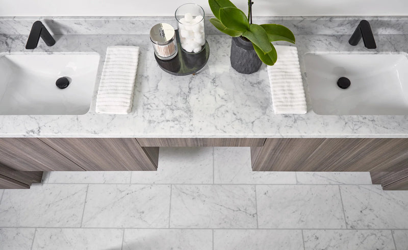 Bianco Venatino 12x24 Honed Marble Tile